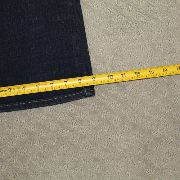 Levi Strauss Signature Jeans Women's 10 / 30x30 Bootcut Dark Blue Stretch Denim - Picture 4 of 6